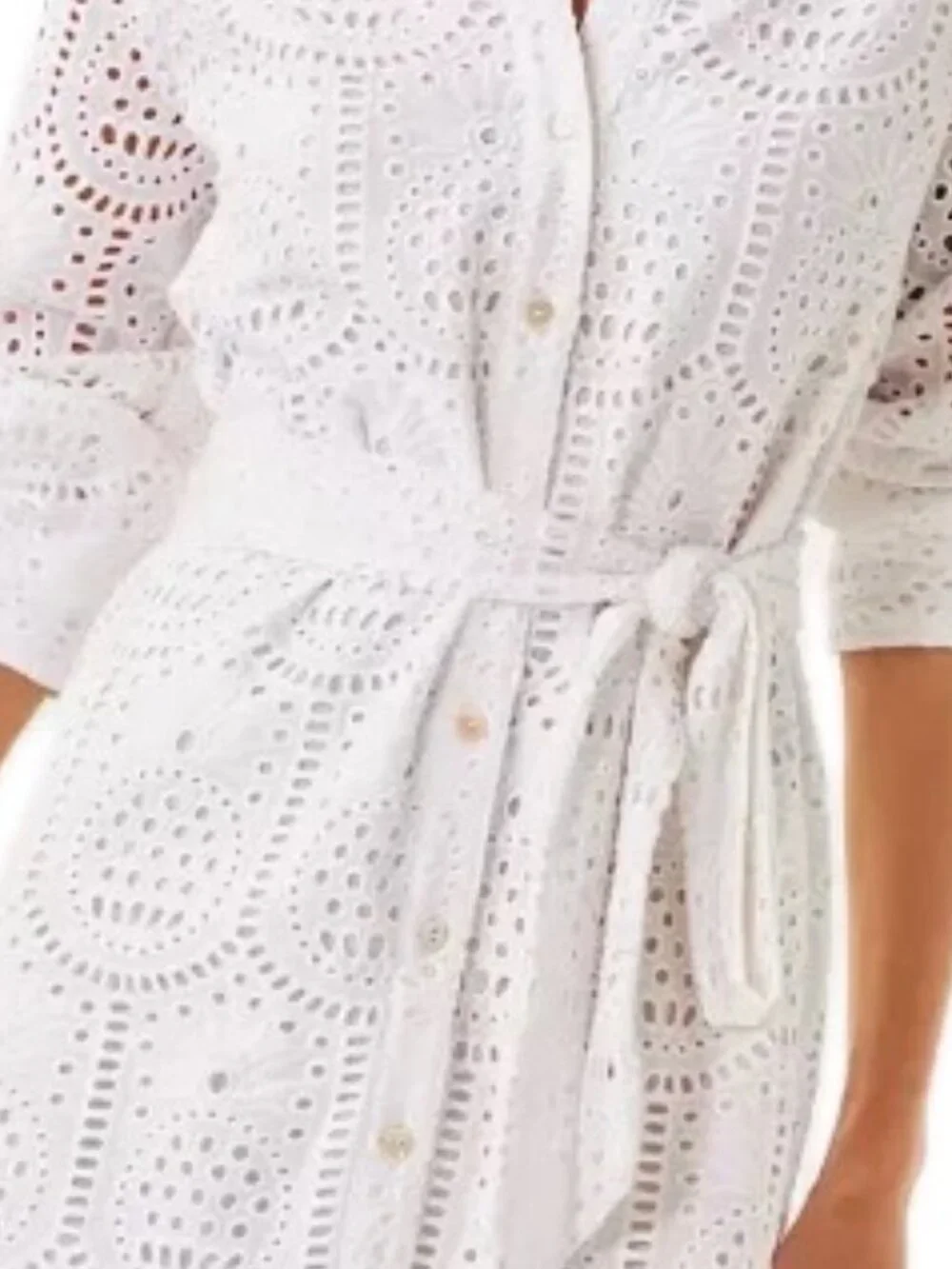 Lilly Pulitzer Midi Shirtdress in Resort White Pineapple - Picture 8 of 12